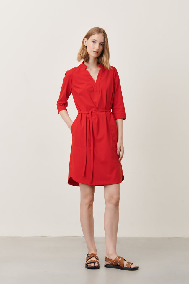 Kendal Dress Technical Jersey | Red