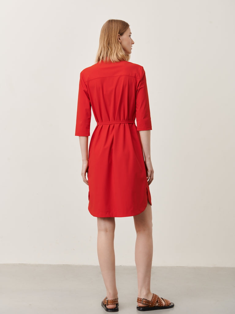 Kendal Dress Technical Jersey | Red