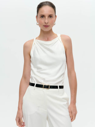 Marika viscose top | Off White