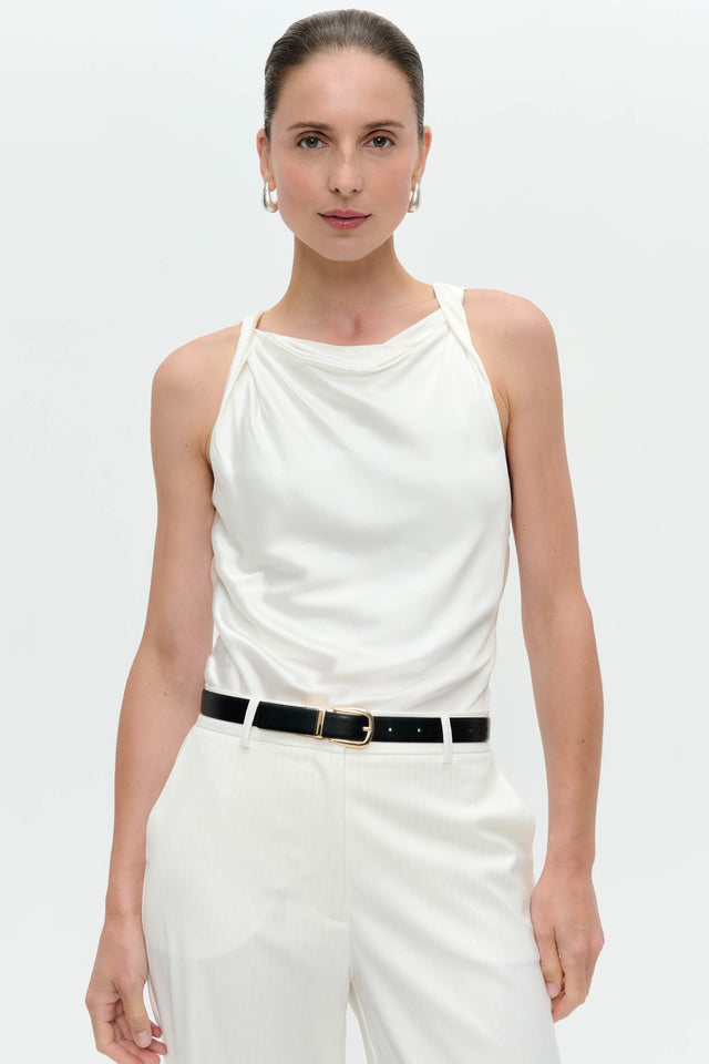 Marika viscose top | Off White