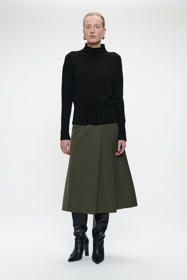 Alissa taffeta skirt | Army