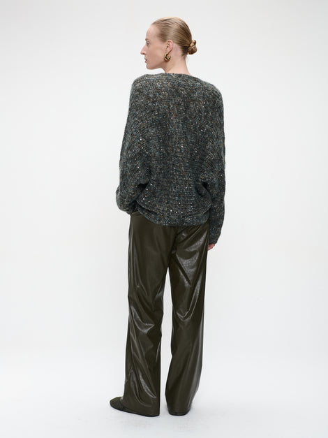 Thera eco leather pants | Army