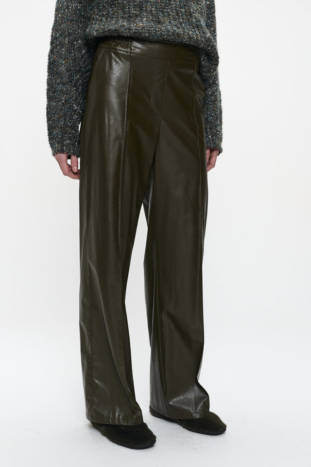 Thera eco leather pants | Army