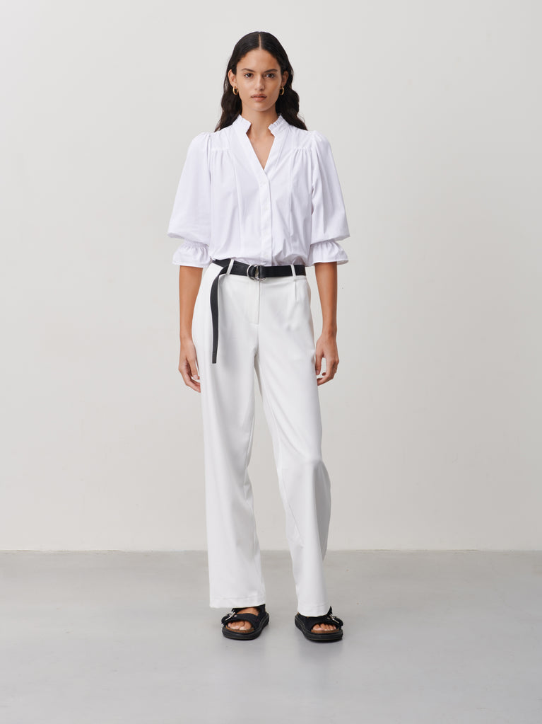 Olivia Blouse Technical Jersey | White