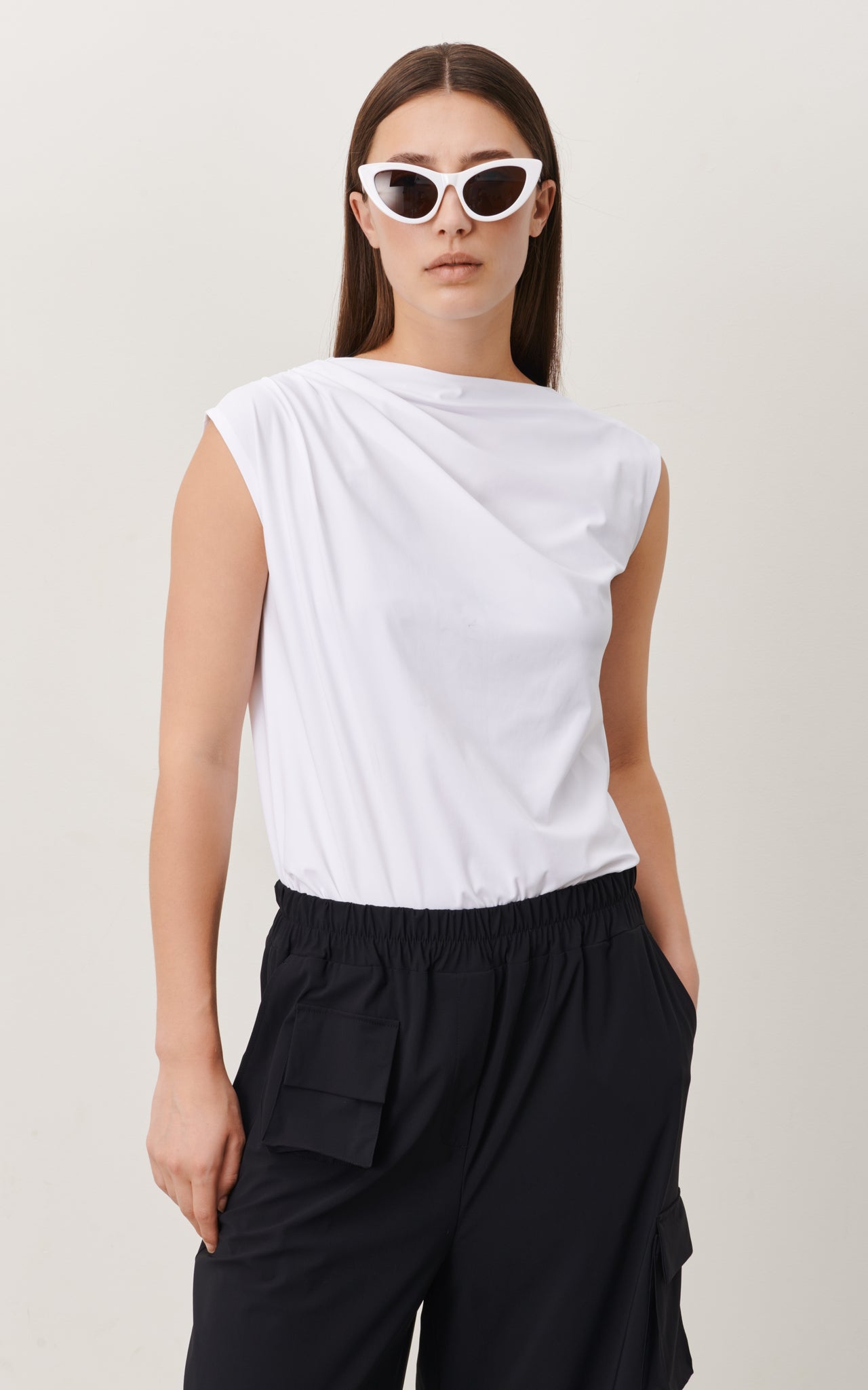 Bloom Top Technical Jersey | White