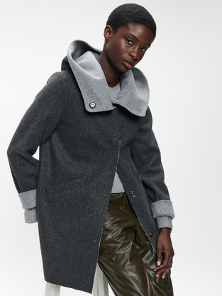 Irlanda hoody winter jacket | Dark Grey