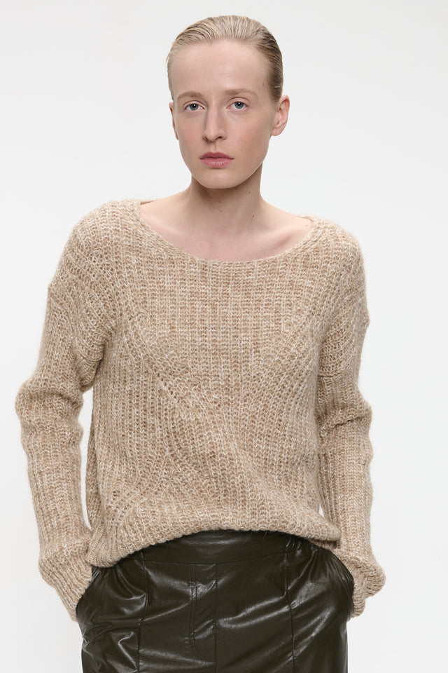 Pullover melange H23376 | Gold