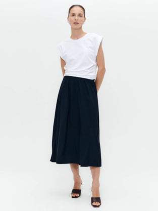 Maud strech technical jersey skirt | Blue
