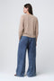 Fine Viscose Cardigan 26023 | Gold Beige