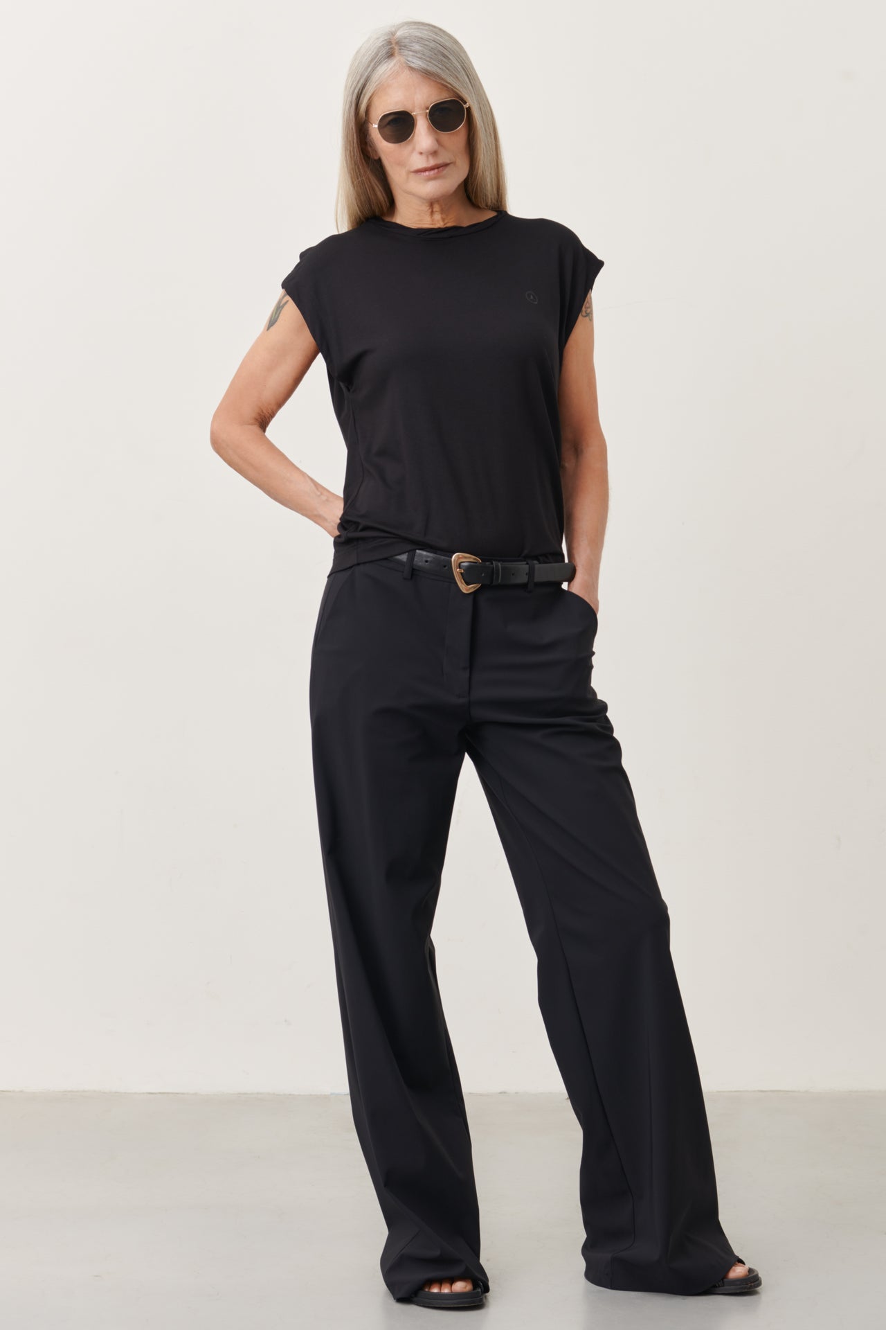 Yvette Pants Technical Jersey | Black