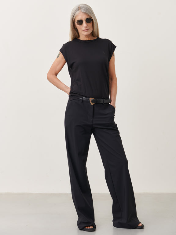 Yvette Pants Technical Jersey | Black