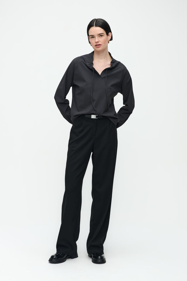 Dora Top Technical Jersey | Dark Grey