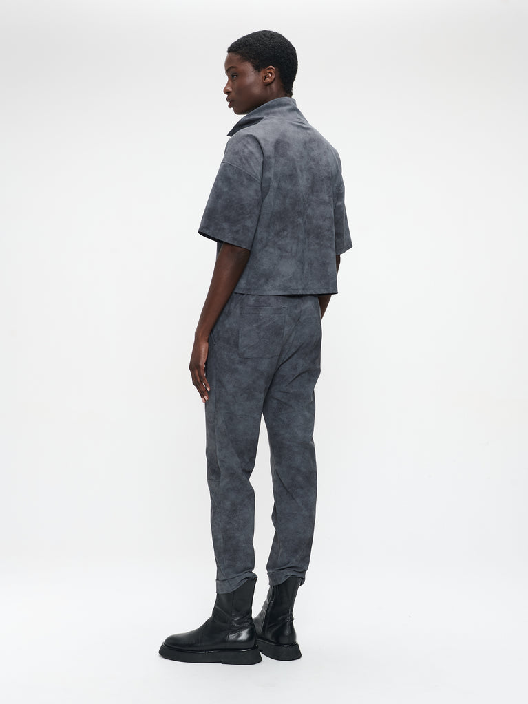 Leone blouse technical jersey | Grey