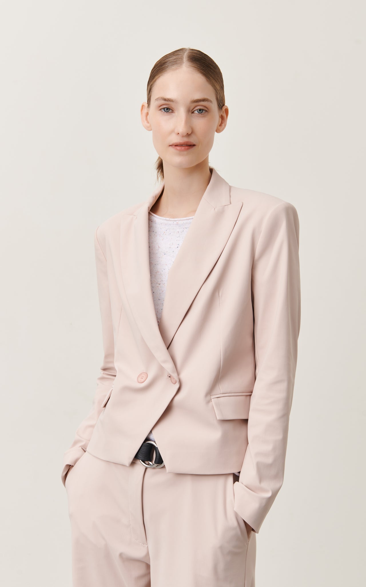 Luisa Blouse Technical Jersey | White