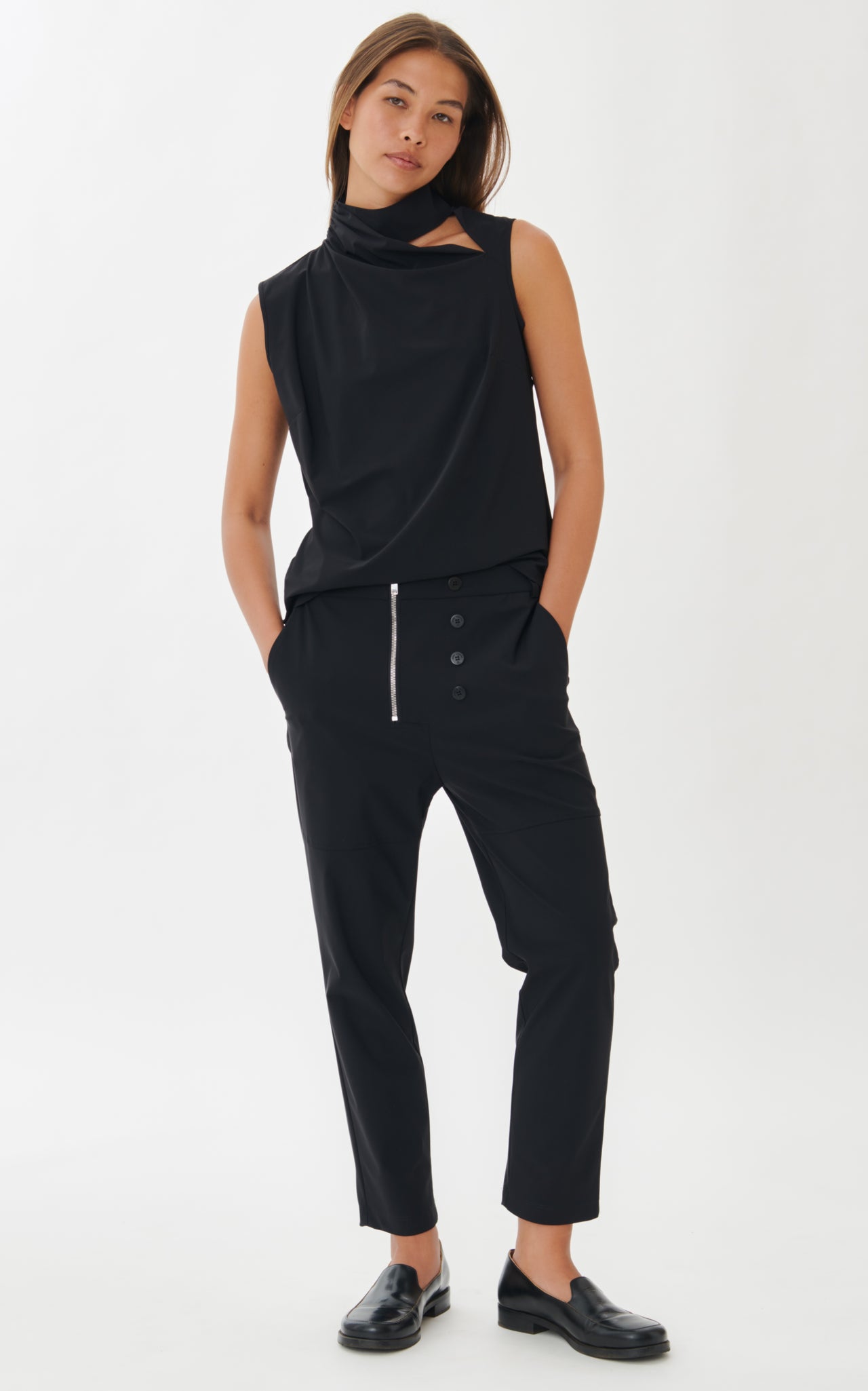Vella Pants Technical Jersey | Black
