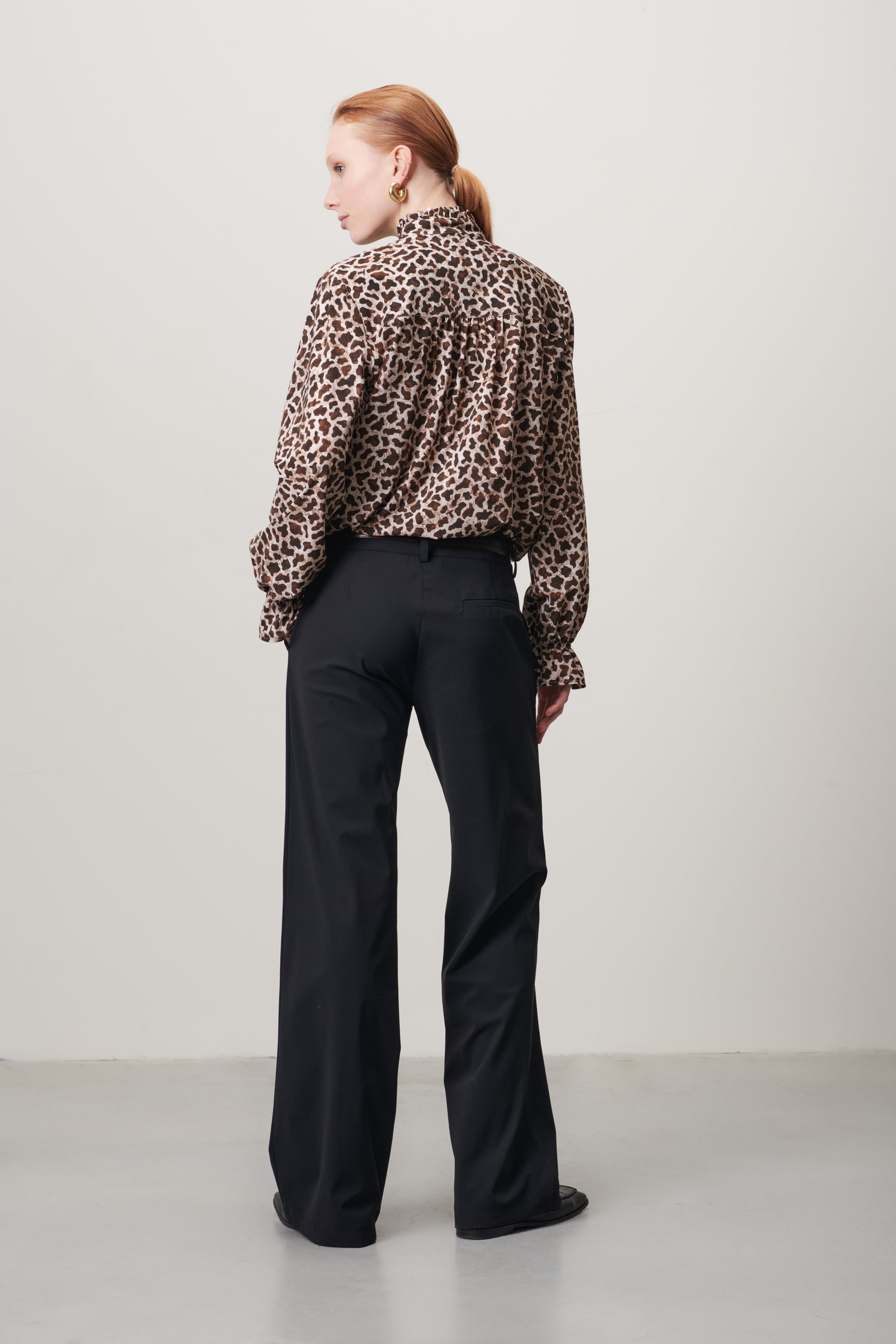 Roberta Blouse Technical Jersey Beige Jane Lushka