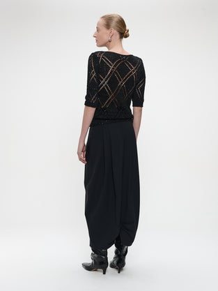 Jack skirt technical jersey | Black