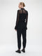 Lori strech technical jersey pants | Black