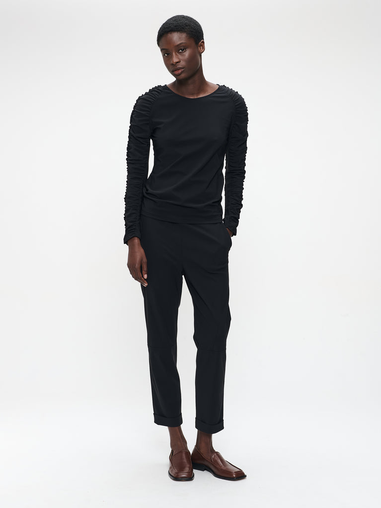 Timelia pants brush tech jersey | Black