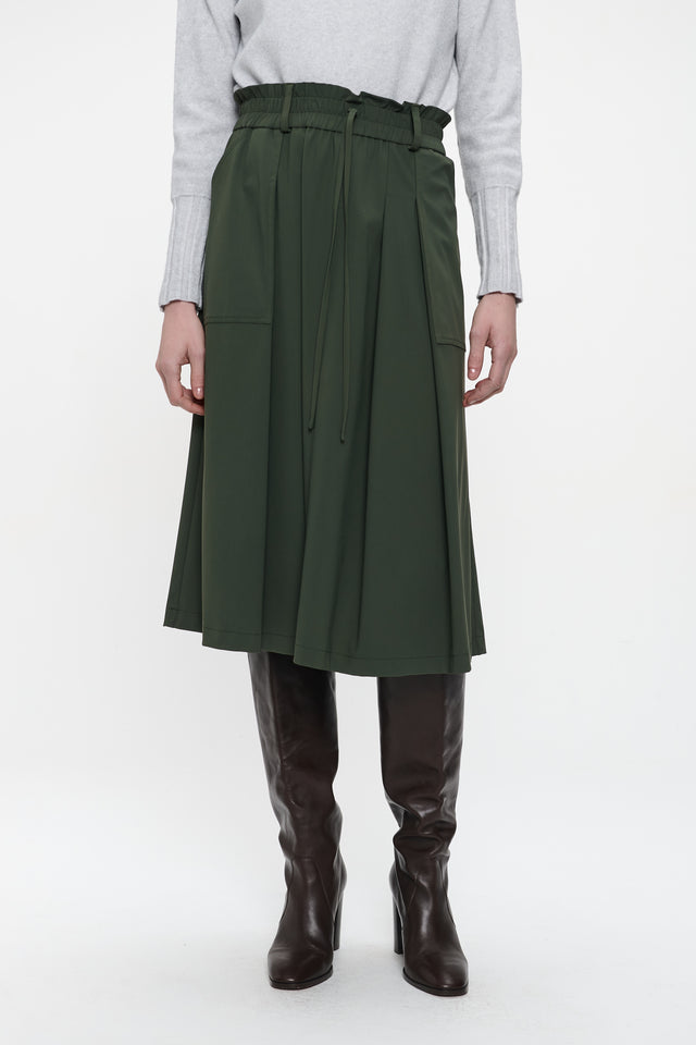 Raffaele skirt technical jersey | Army