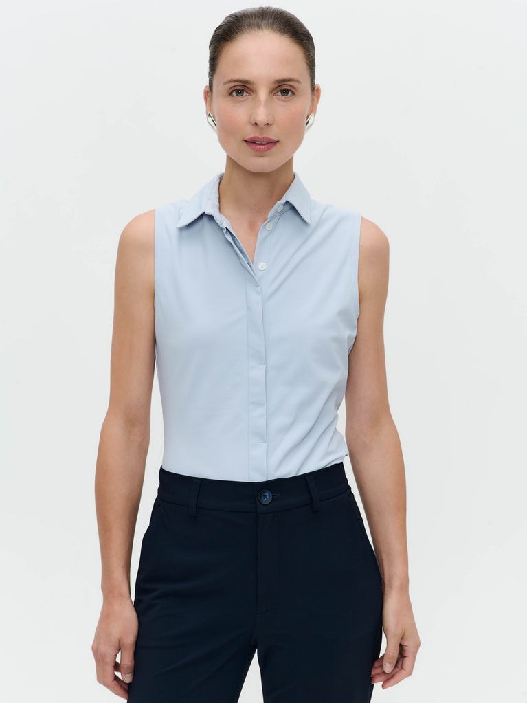 Kikkie blouse technical jersey WS | Light Blue