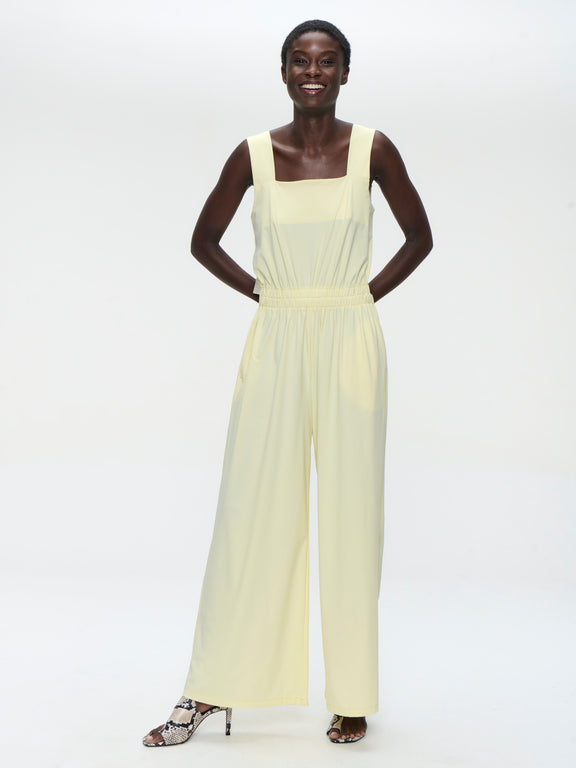Mathilda jumpsuit technical jersey | Yellow
