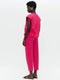 Costante cotton sleeveless jacket | Fuxia