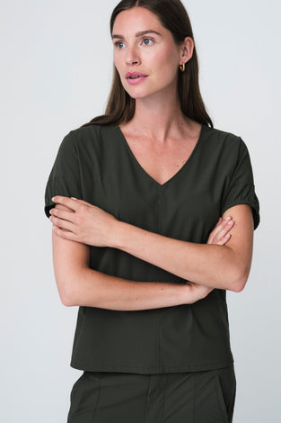 Isabelle top technical jersey | Army
