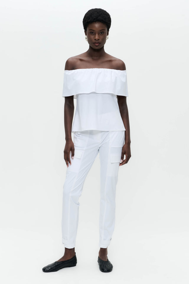 Vera pants technical jersey | White