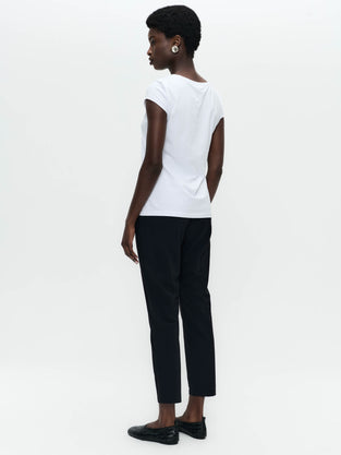Cotton print t-shirt | White