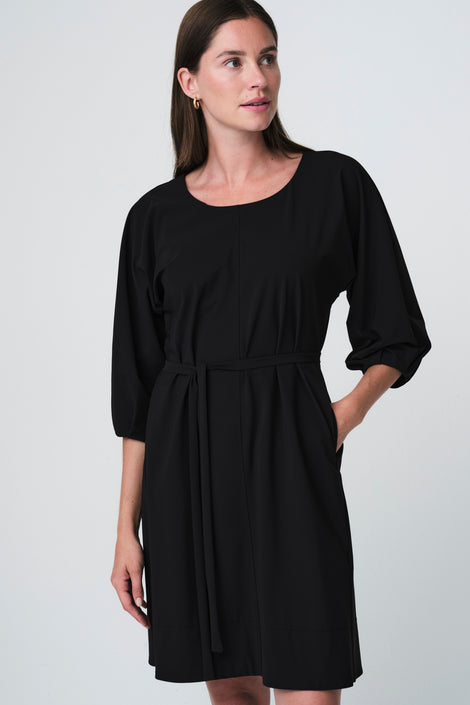 Lide dress technical jersey | Black