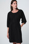 Lide dress technical jersey | Black
