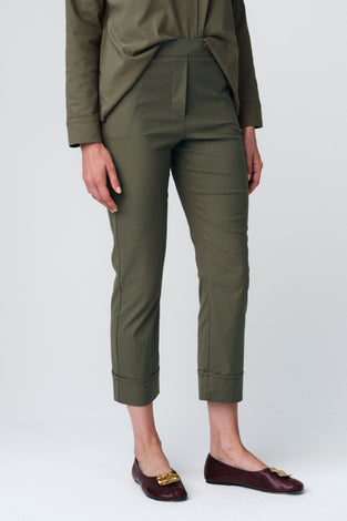 Biagio bengalina pants | Army