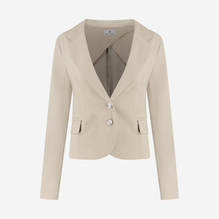 Atina Blazer Technical Jersey | Sand