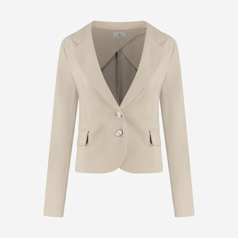 Atina Blazer Technical Jersey | Sand