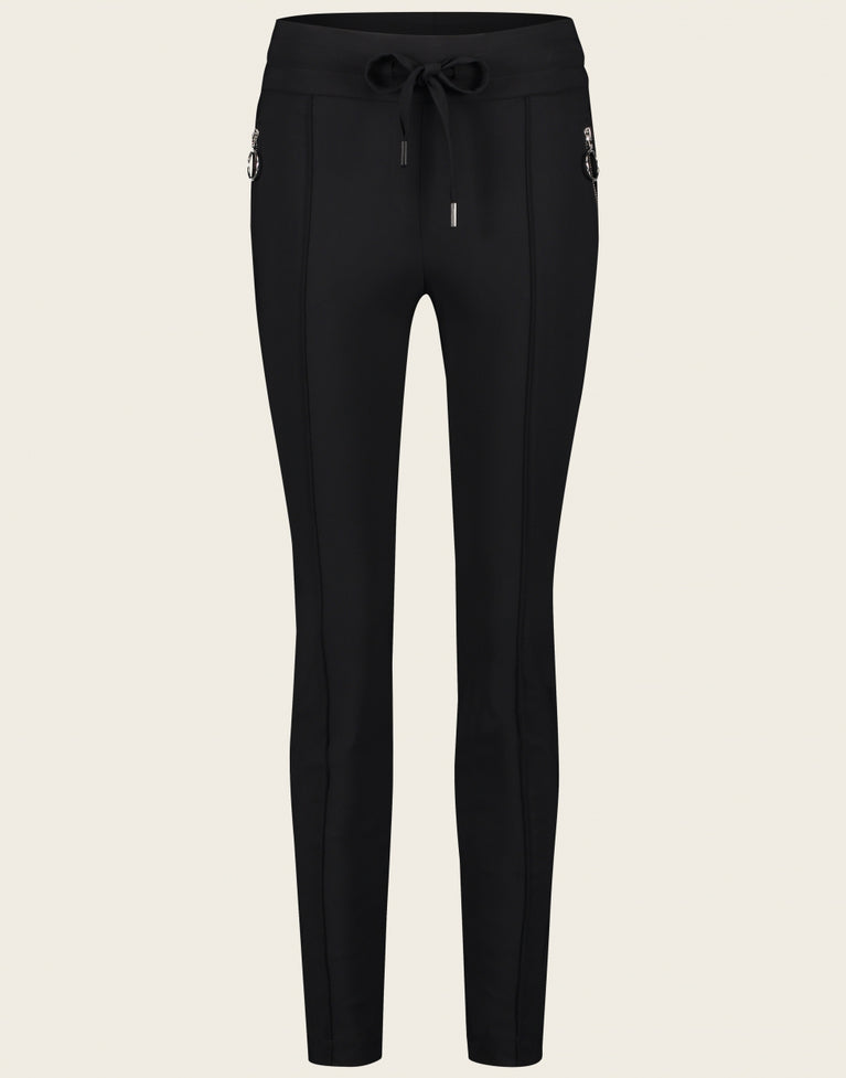 Pants Emma-straight leg fit Technical Jersey | Black