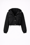 Asuka tafeta jacket | Black