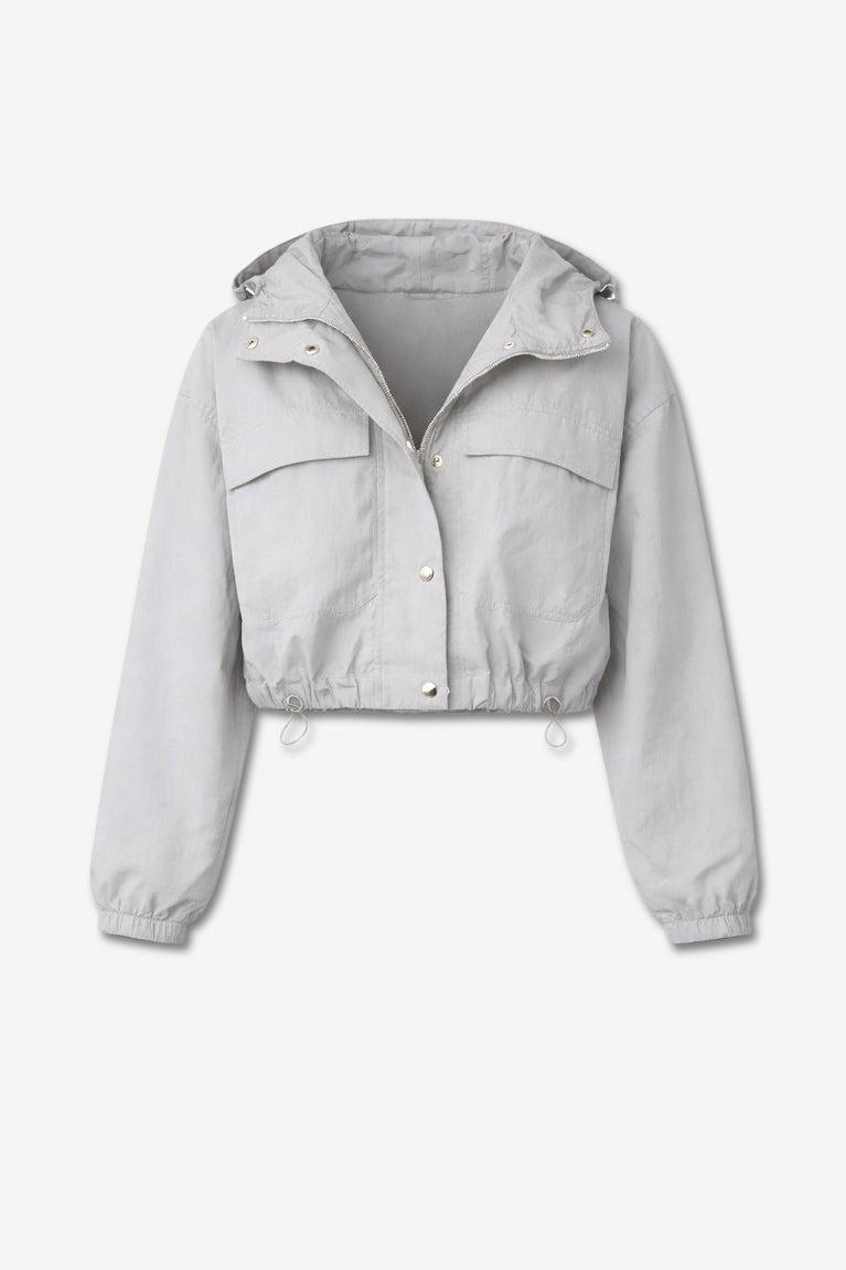 Asuka tafeta jacket | Light Grey