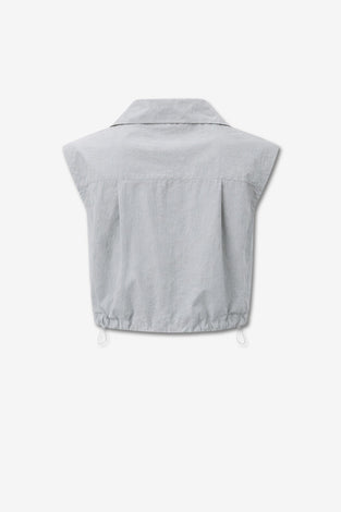 Emiko taffeta jacket | Light Grey