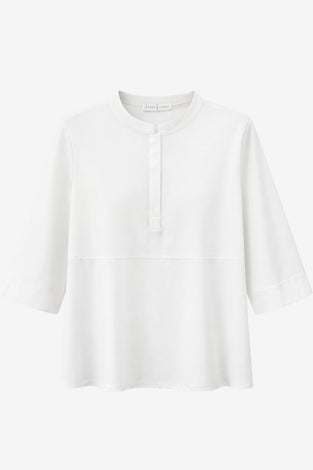 Damiana strech technical jersey top | White