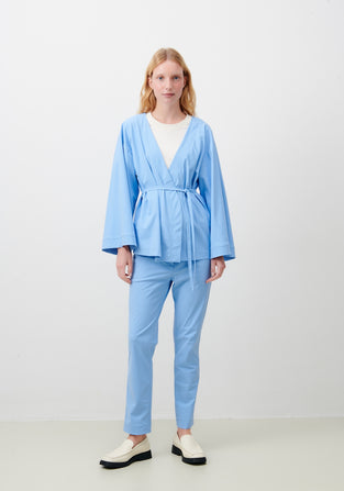 Alvera Blazer Kimono Technical Jersey | Light Blue
