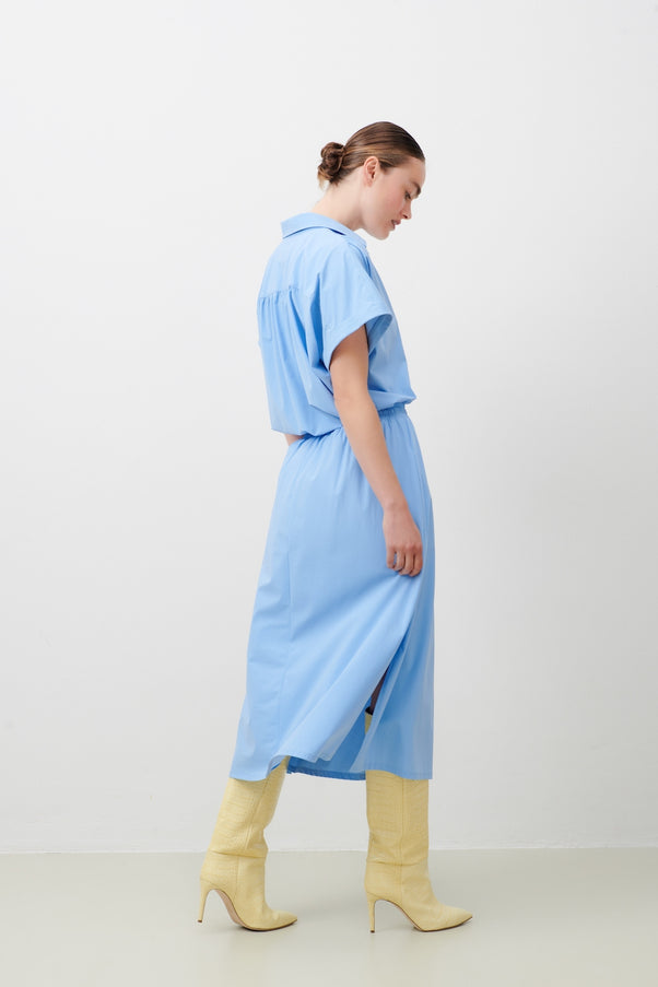 Ina Skirt Technical Jersey | Light Blue