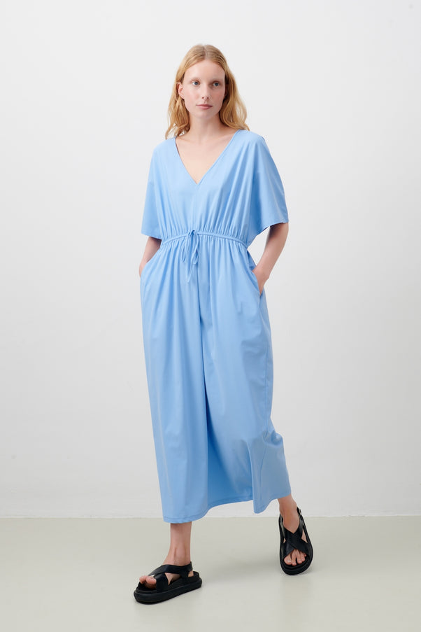 Susan Dress Technical Jersey | Light Blue