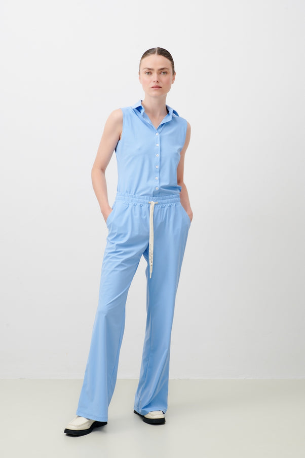 Carola Pants Technical Jersey | Light Blue