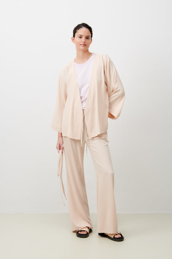 Alvera Blazer Kimono | Creme
