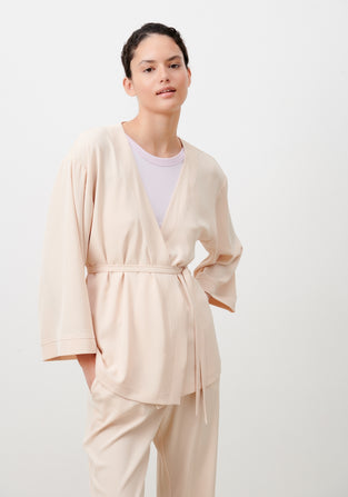 Alvera Blazer Kimono | Creme