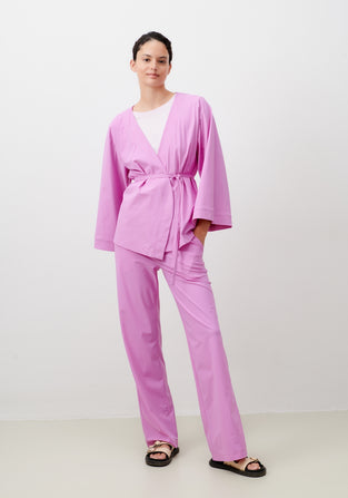 Alvera Blazer Kimono Technical Jersey | Violet