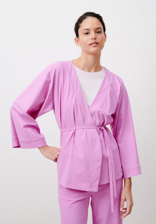 Alvera Blazer Kimono Technical Jersey | Violet