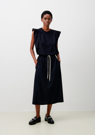 Ina Skirt Technical Jersey | Black