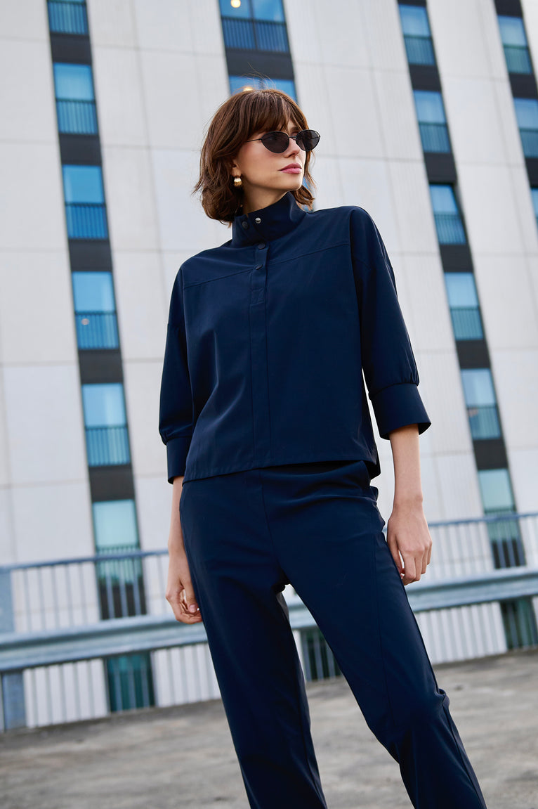 Timelia pants brush tech jersey | Blue